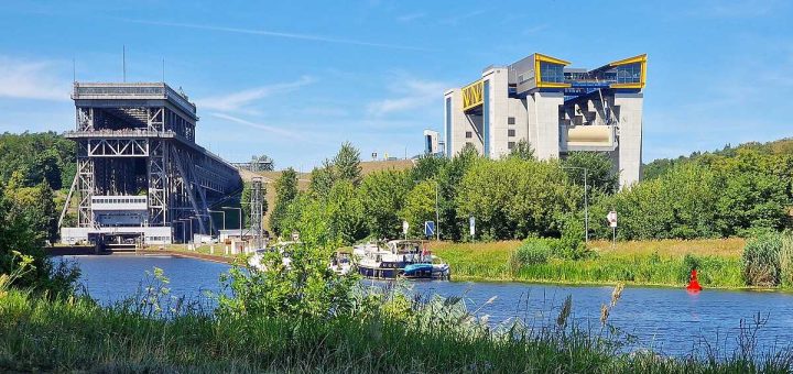 Schiffshebewerk Niederfinow von Eberswalde-Finow EDAV für Privatpiloten ein Ausflugziel von vielen im Trend liegenden Ausflugszielen und Ausflugsideen, von jeden Flugplatz gibt es Ausflugziele zu entdecken