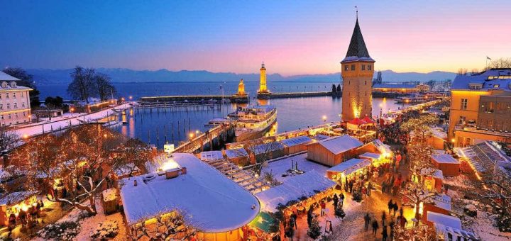 Hafenweihnachten Lindau von EDNY Friedrichshafen für Privatpiloten ein Ausflugziel von vielen im Trend liegenden Ausflugszielen und Ausflugsideen, von jeden Flugplatz gibt es Ausflugziele zu entdecken